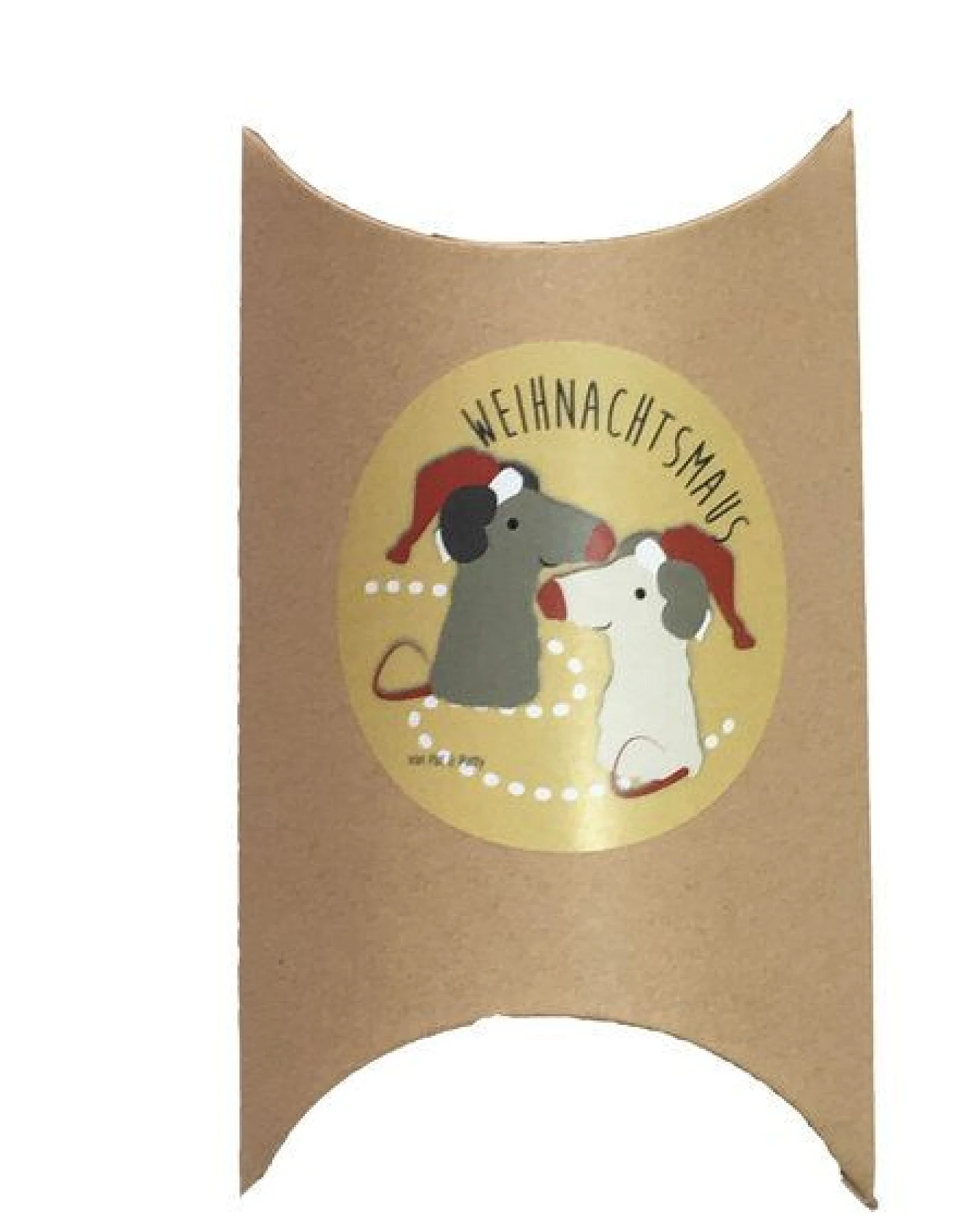 Pat und Patty Kuscheltier Greifling mit Rassel "Weihnachtsmaus" , 100 % Baumwolle-kbA – Ansicht 4