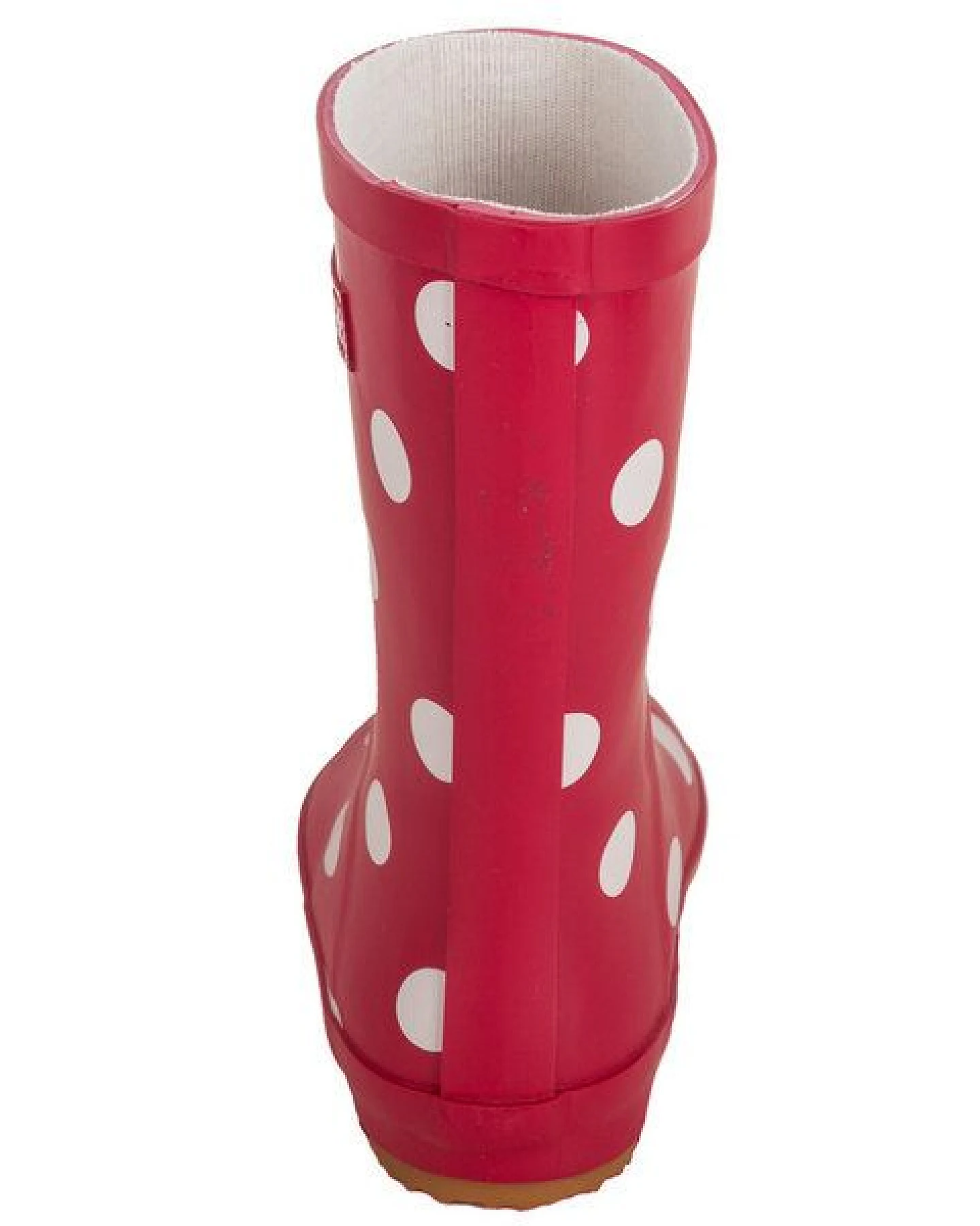 BMS Gummistiefel aus Naturkautschuk, rot mit Punkten – Ansicht 3