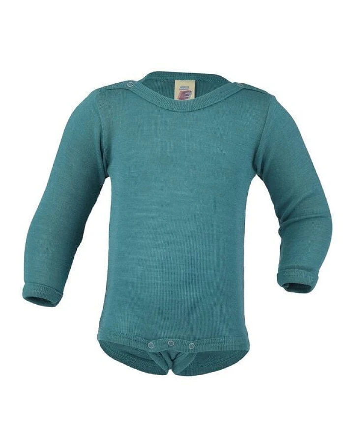 Engel natur Baby / Kinder Body Langarm Bio-Schurwolle/Seide