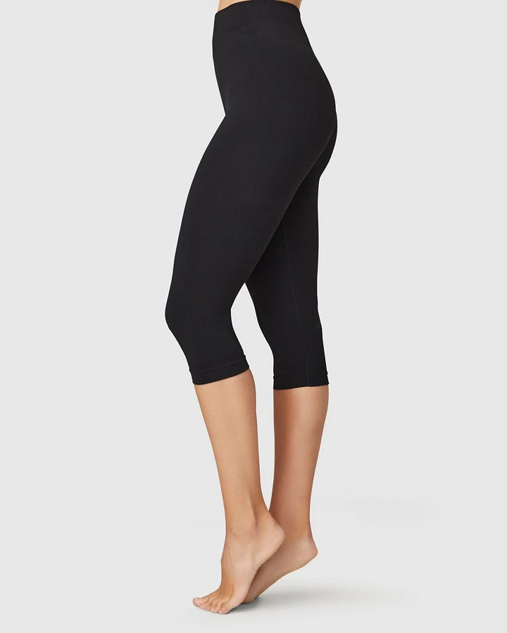 Swedish Stockings Damen vegan Leggings Capri Elda Schwarz