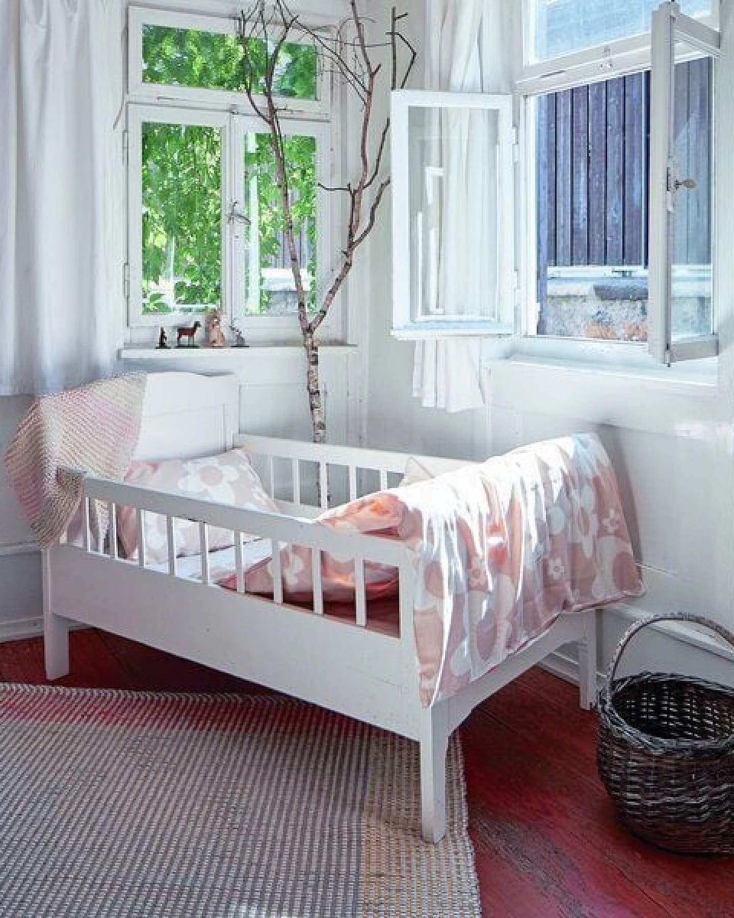 ingegerd Kinderbettwäsche blume beige für Wiege und Kleinkindbett – Ansicht 4