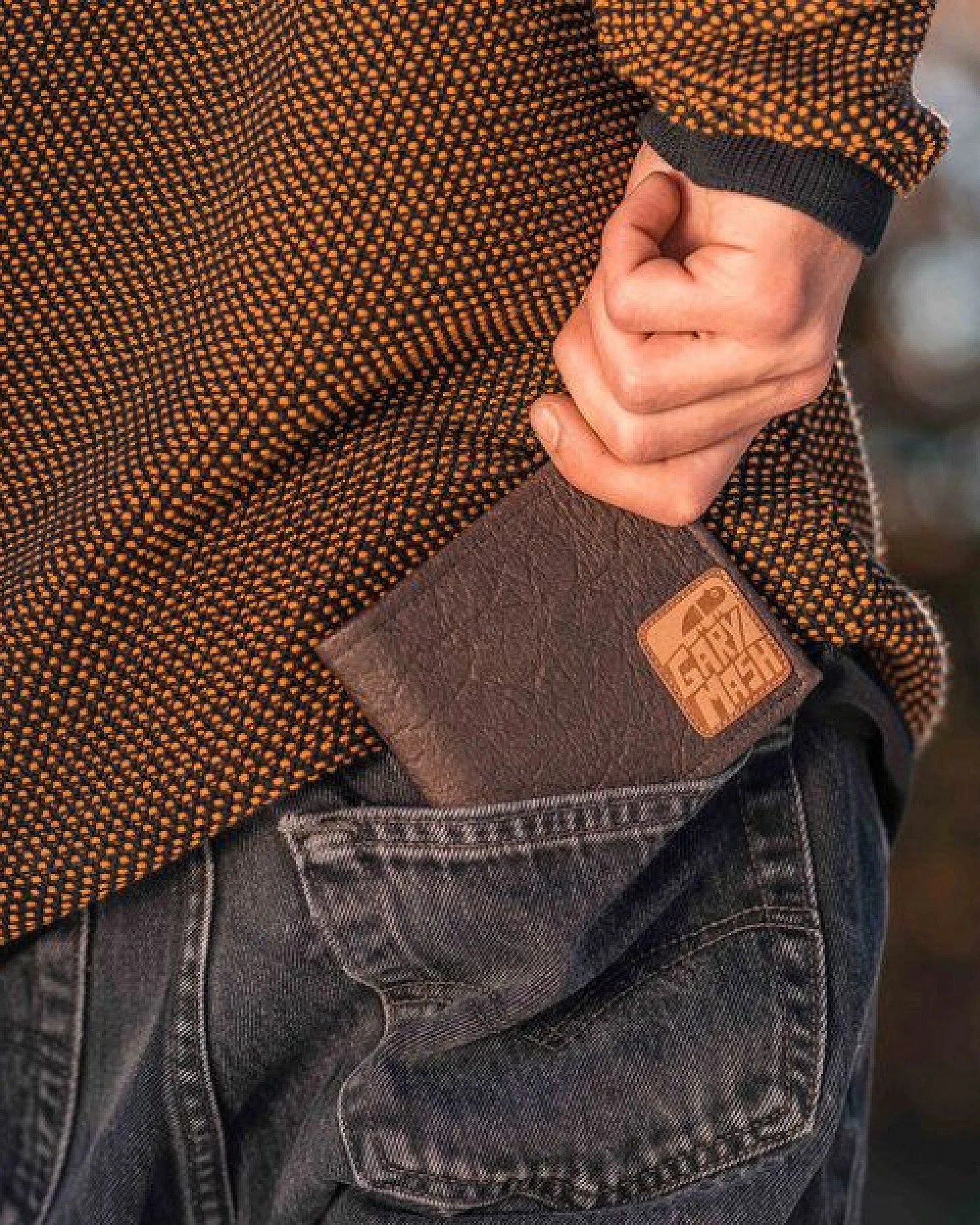 GARY MASH Geldbörse aus Piñatex® Ananas-Kunstleder und Kork – Ansicht 2