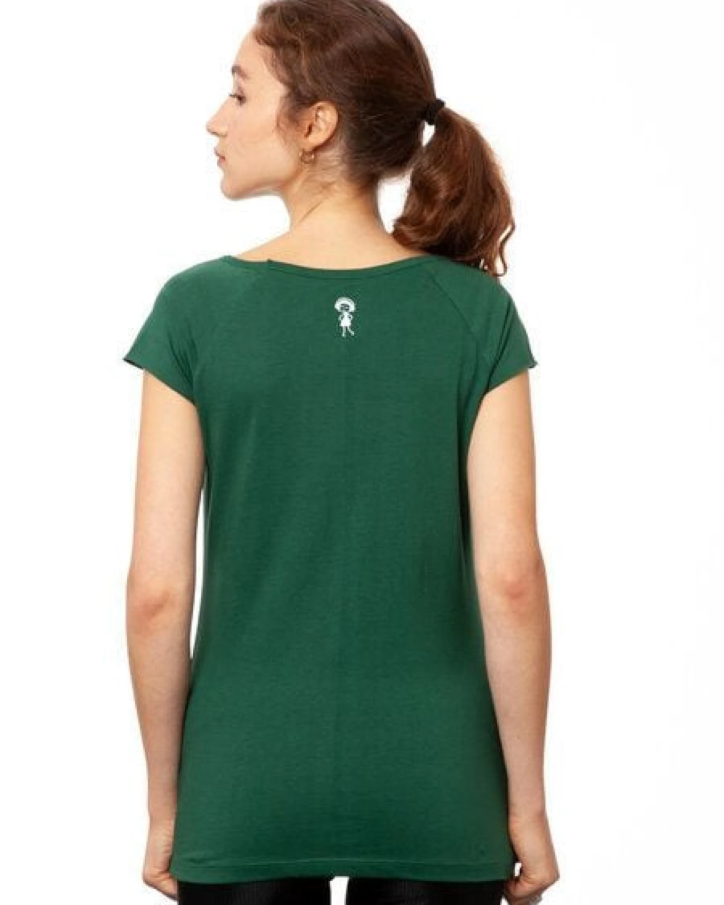 FellHerz Damen T-Shirt Spatzerl Bio Fair – Ansicht 4