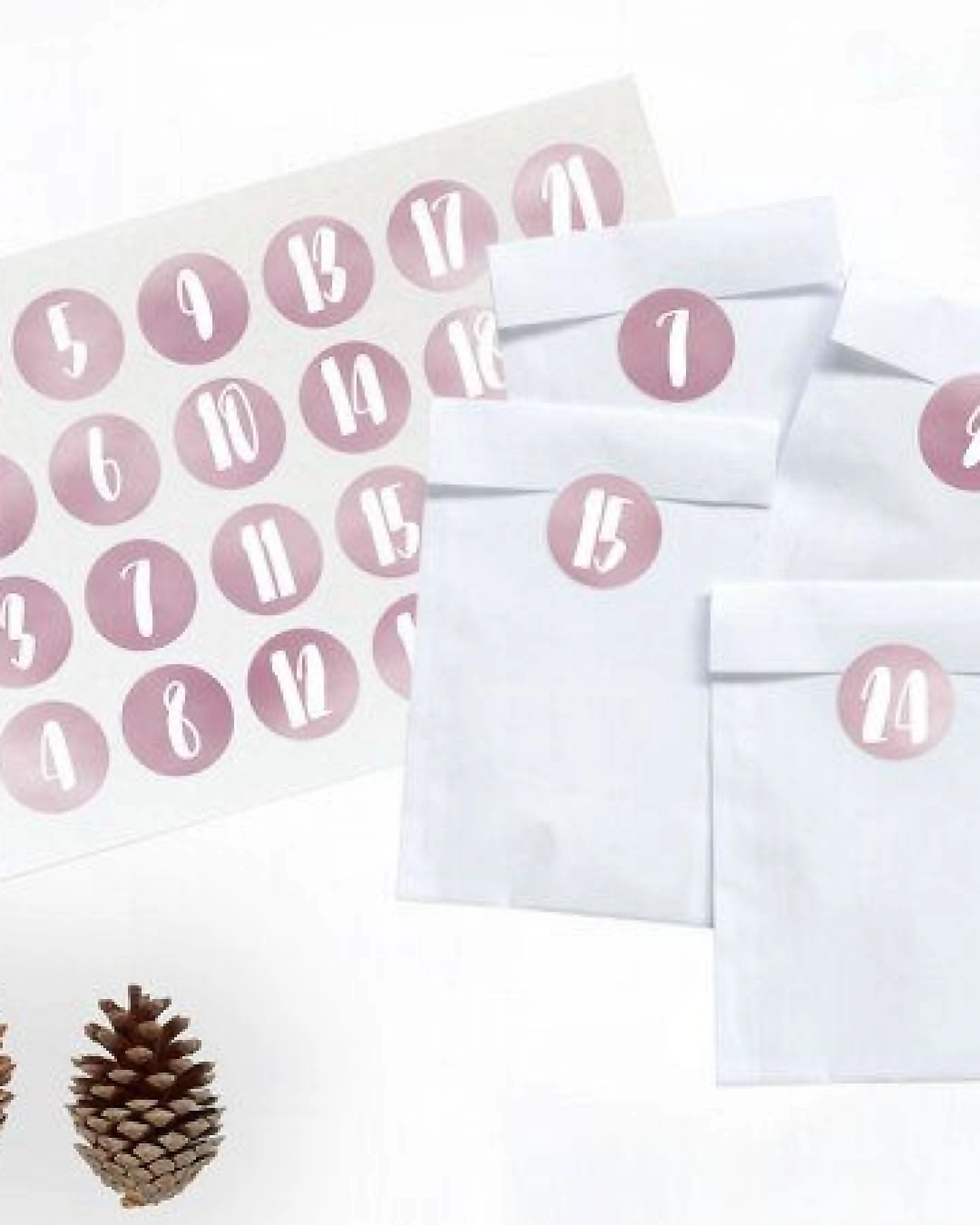 renna deluxe DIY Adventskalender in Rosa zum Befüllen – Ansicht 2