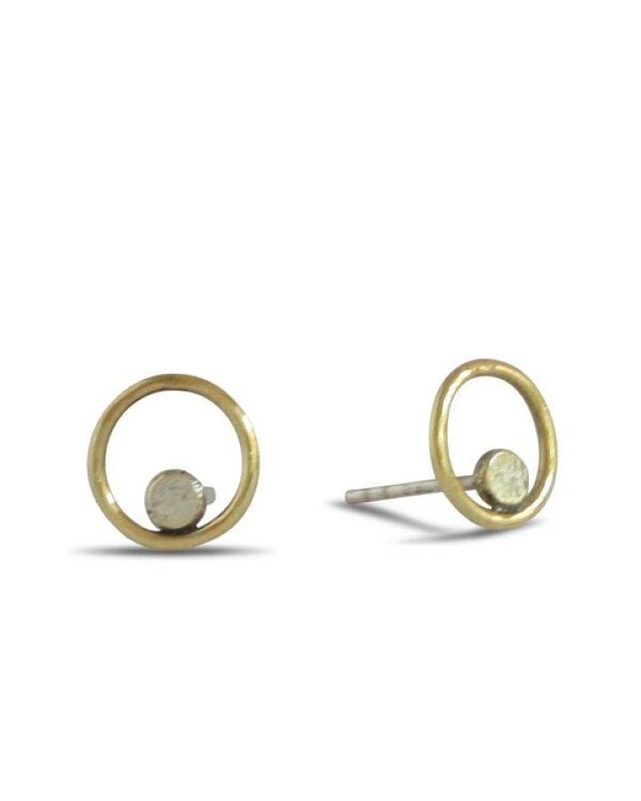 ting goods Ohrstecker Circle Dot, Messing