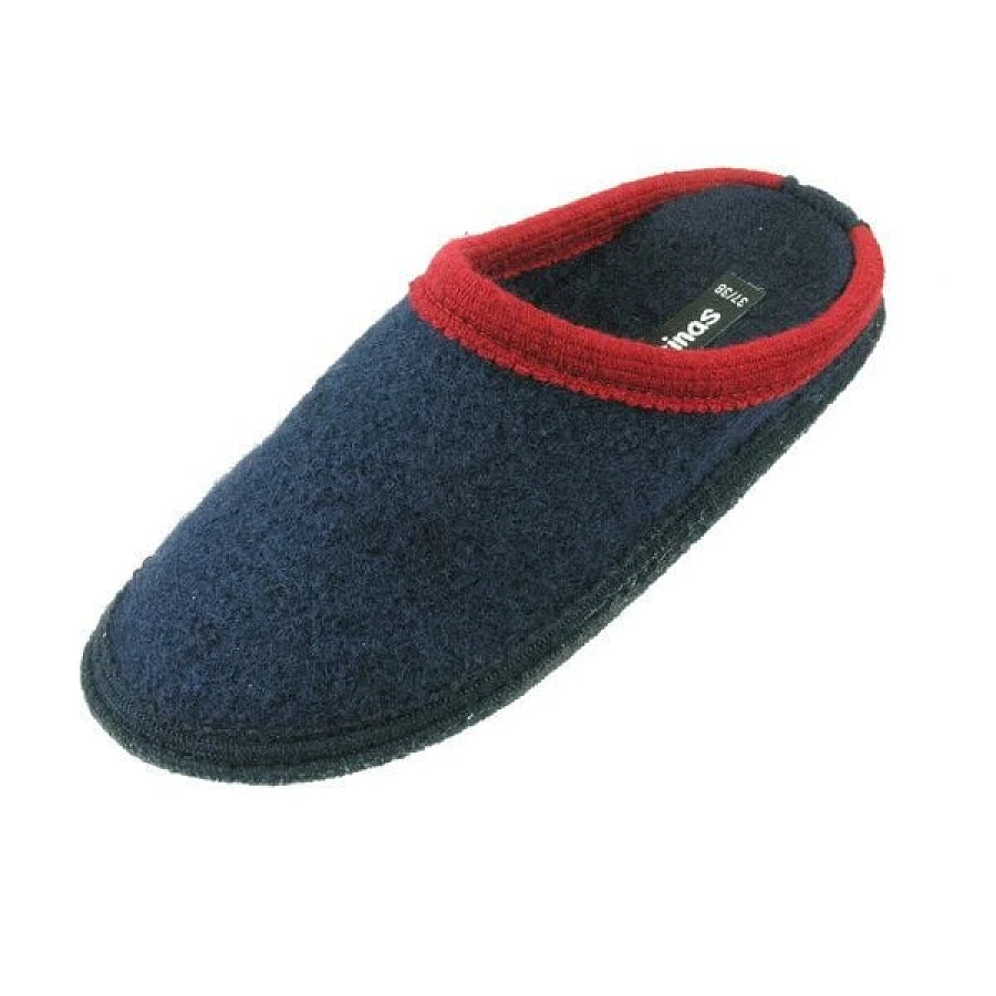 Marineblau Mit Roter Öffnung