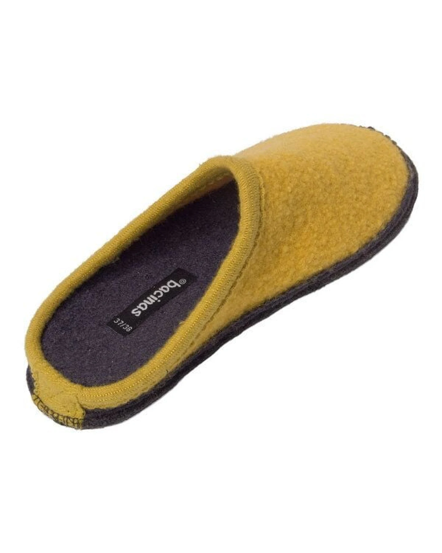 Bacinas Hausschuh Pantoffeln mit schwarzer Sohle aus 100% Wolle – Ansicht 4
