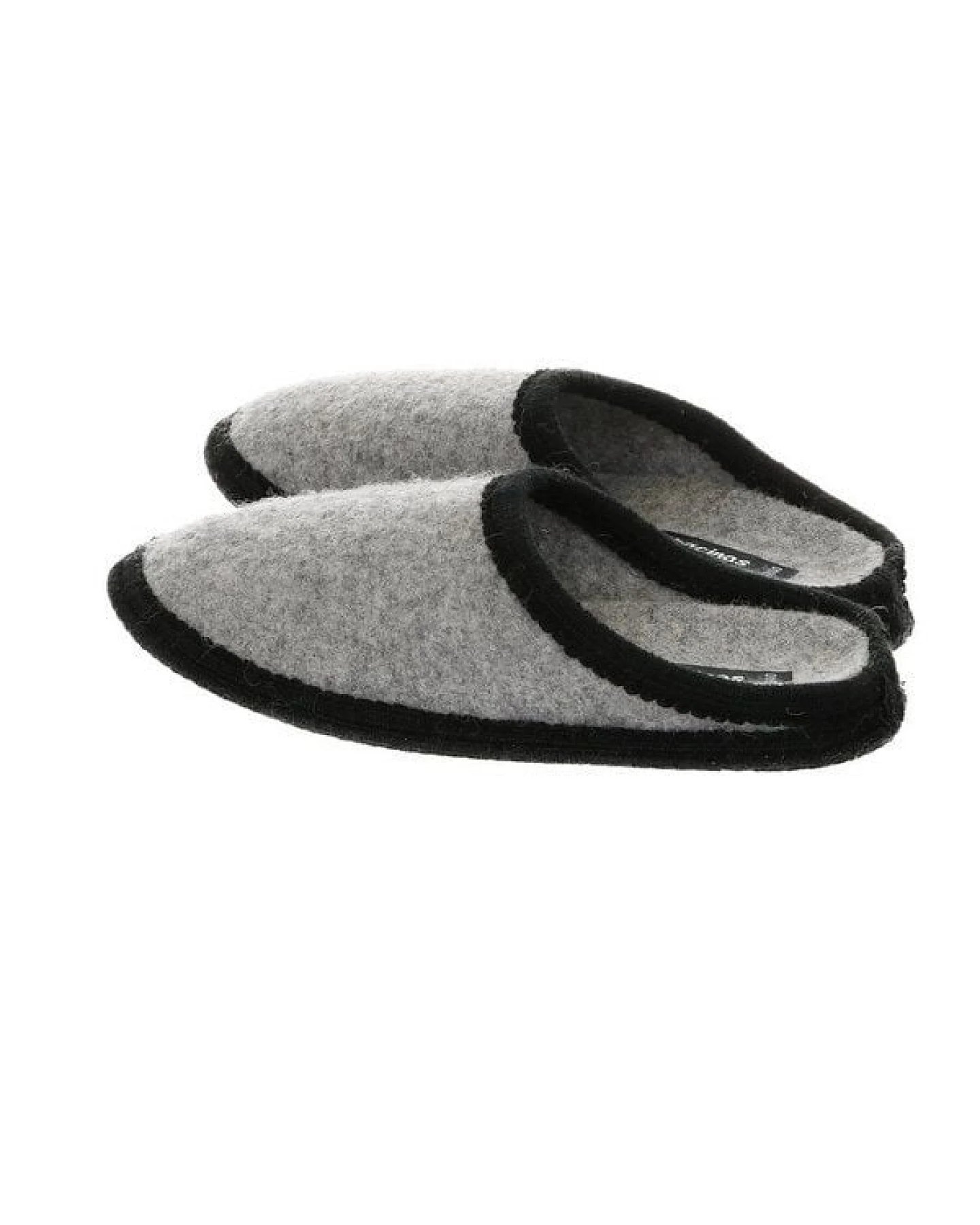 Bacinas Hausschuh Pantoffeln mit schwarzer Sohle aus 100% Wolle – Ansicht 4