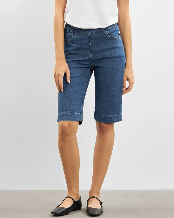 LAURIE Damen vegan Shorts Regular Kelly Blue Denim