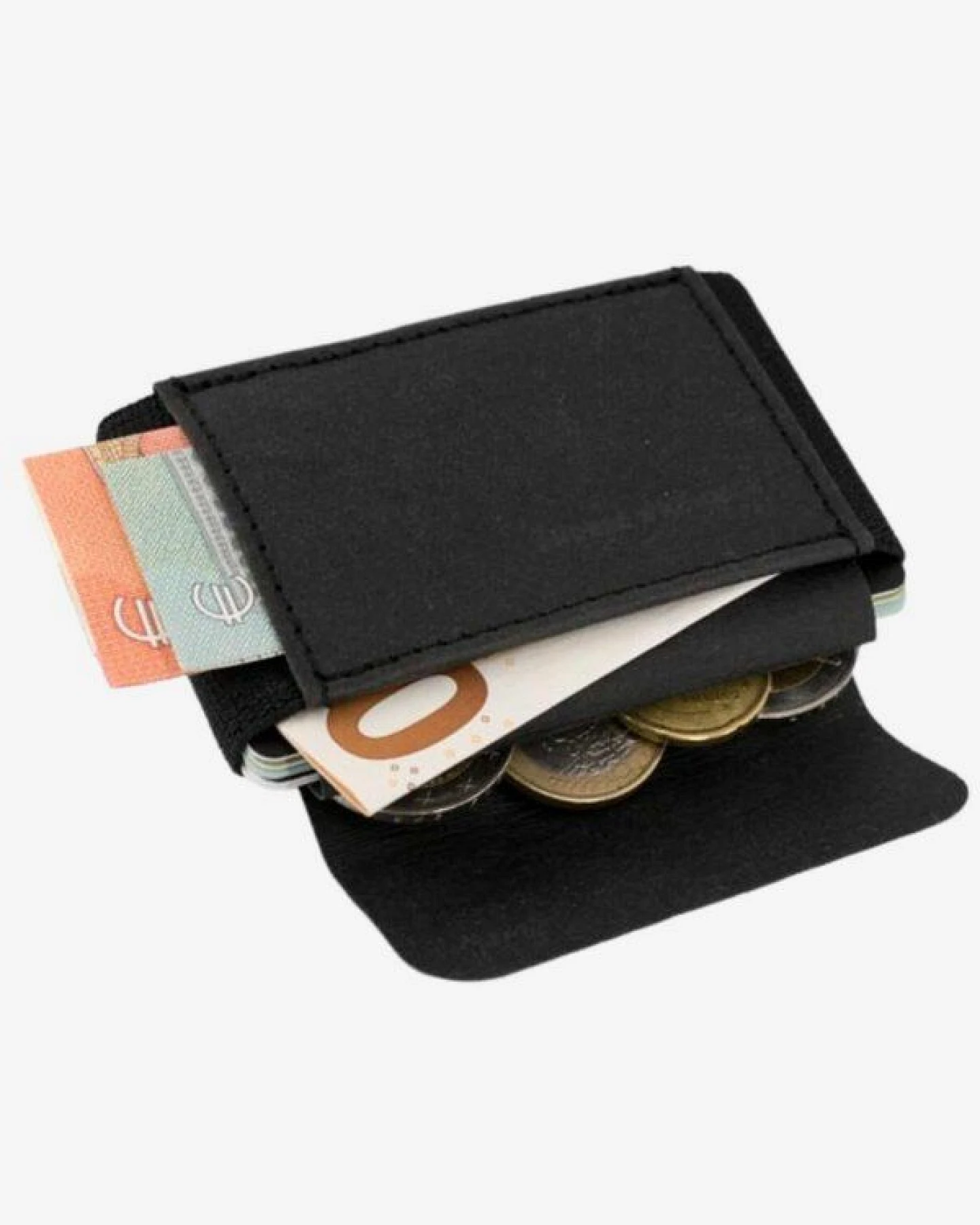 ANDERS & KOMISCH Kleiner Geldbeutel mit RFID & NFC Schutz - A&K MINI CLASSIC Bundle Schwarz – Ansicht 3