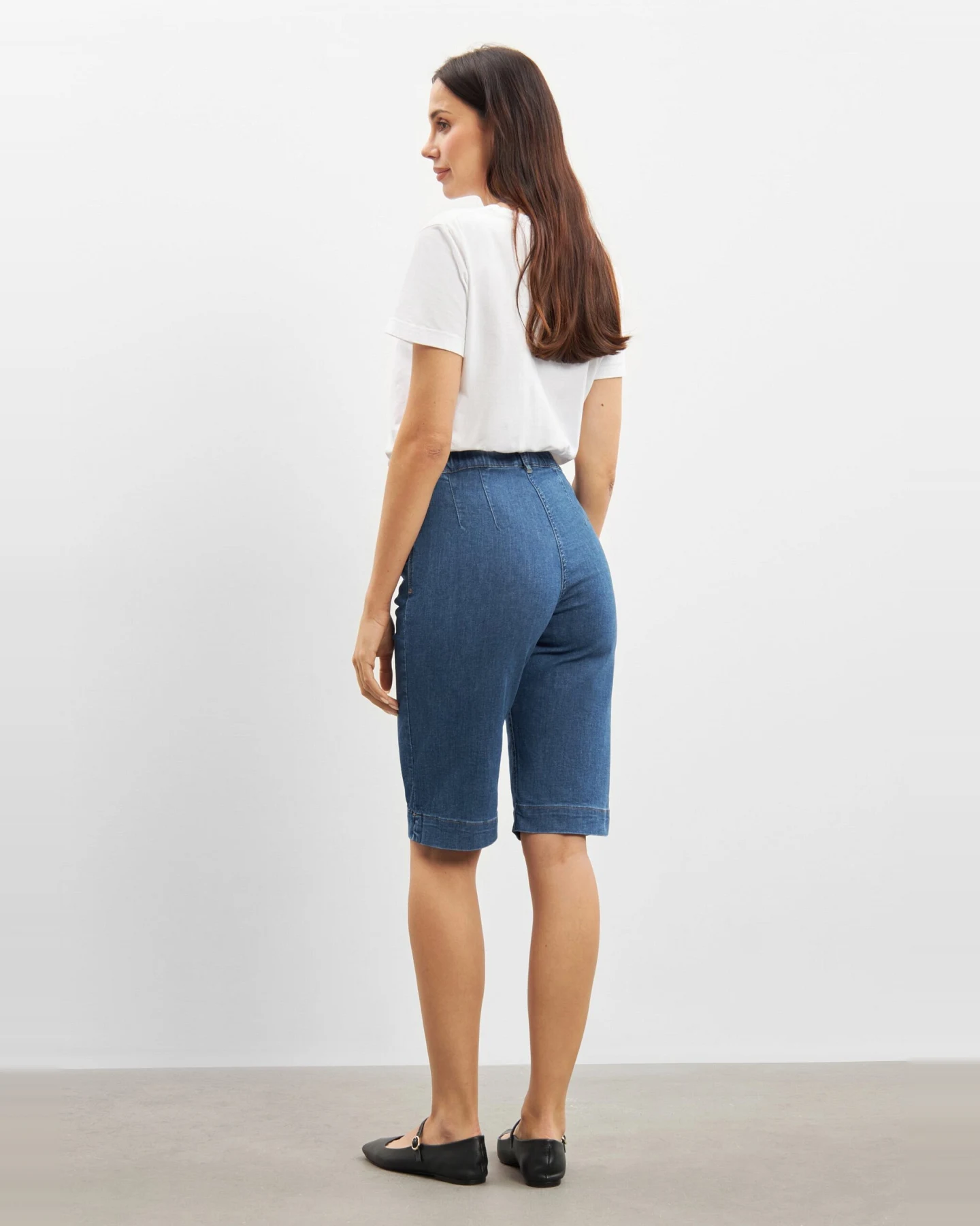 LAURIE Damen vegan Shorts Regular Kelly Blue Denim – Ansicht 2