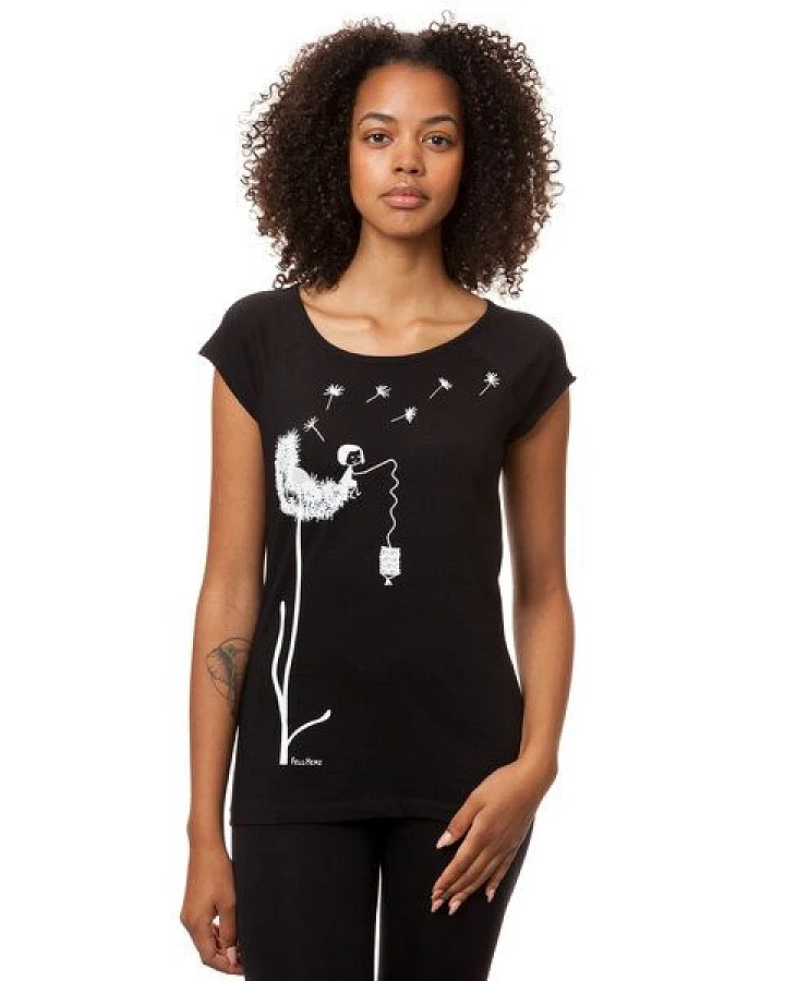 FellHerz Damen T-Shirt Pusteblume Bio Fair