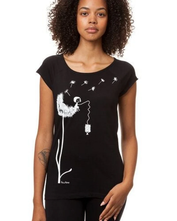 FellHerz Damen T-Shirt Pusteblume Bio Fair