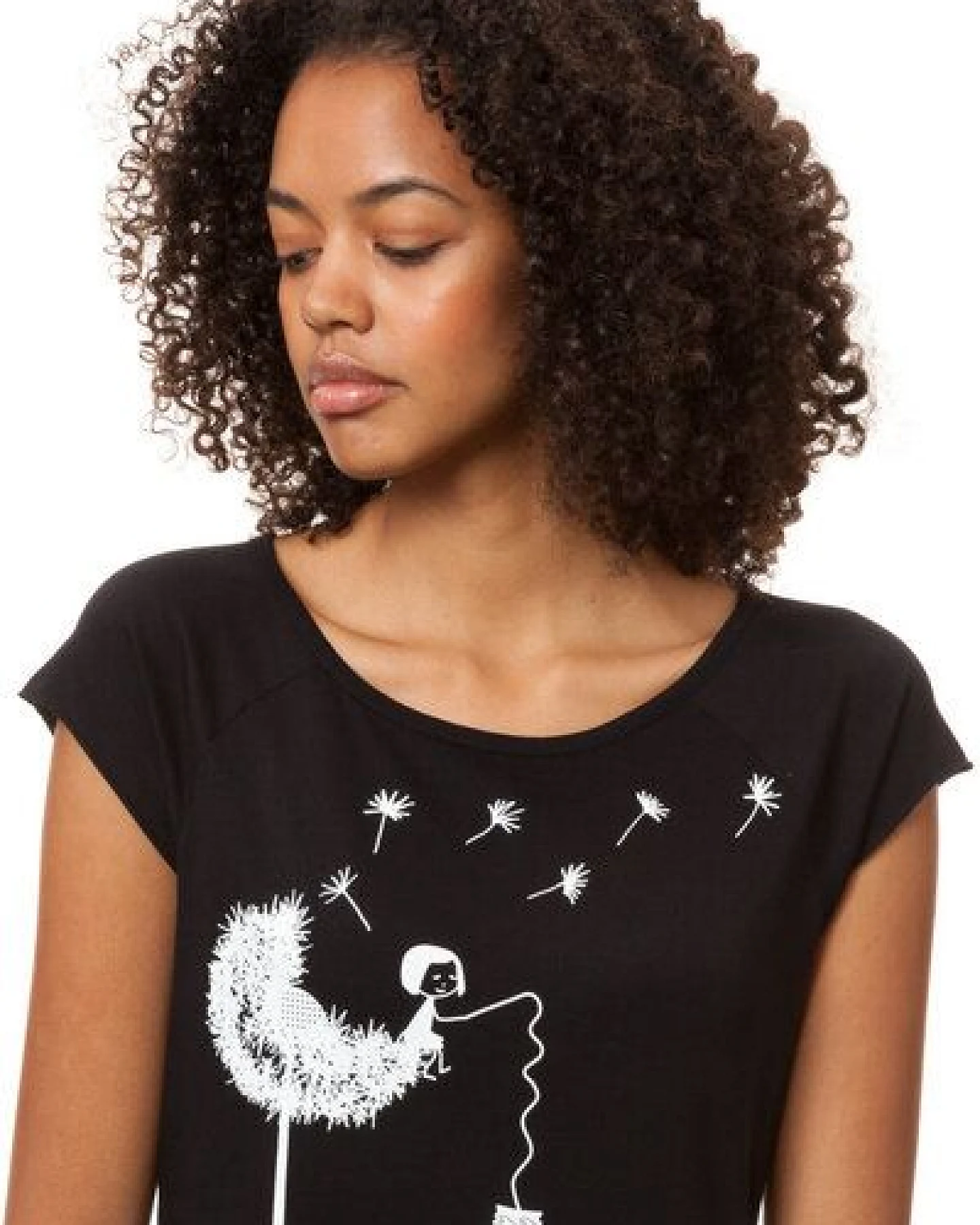 FellHerz Damen T-Shirt Pusteblume Bio Fair – Ansicht 3