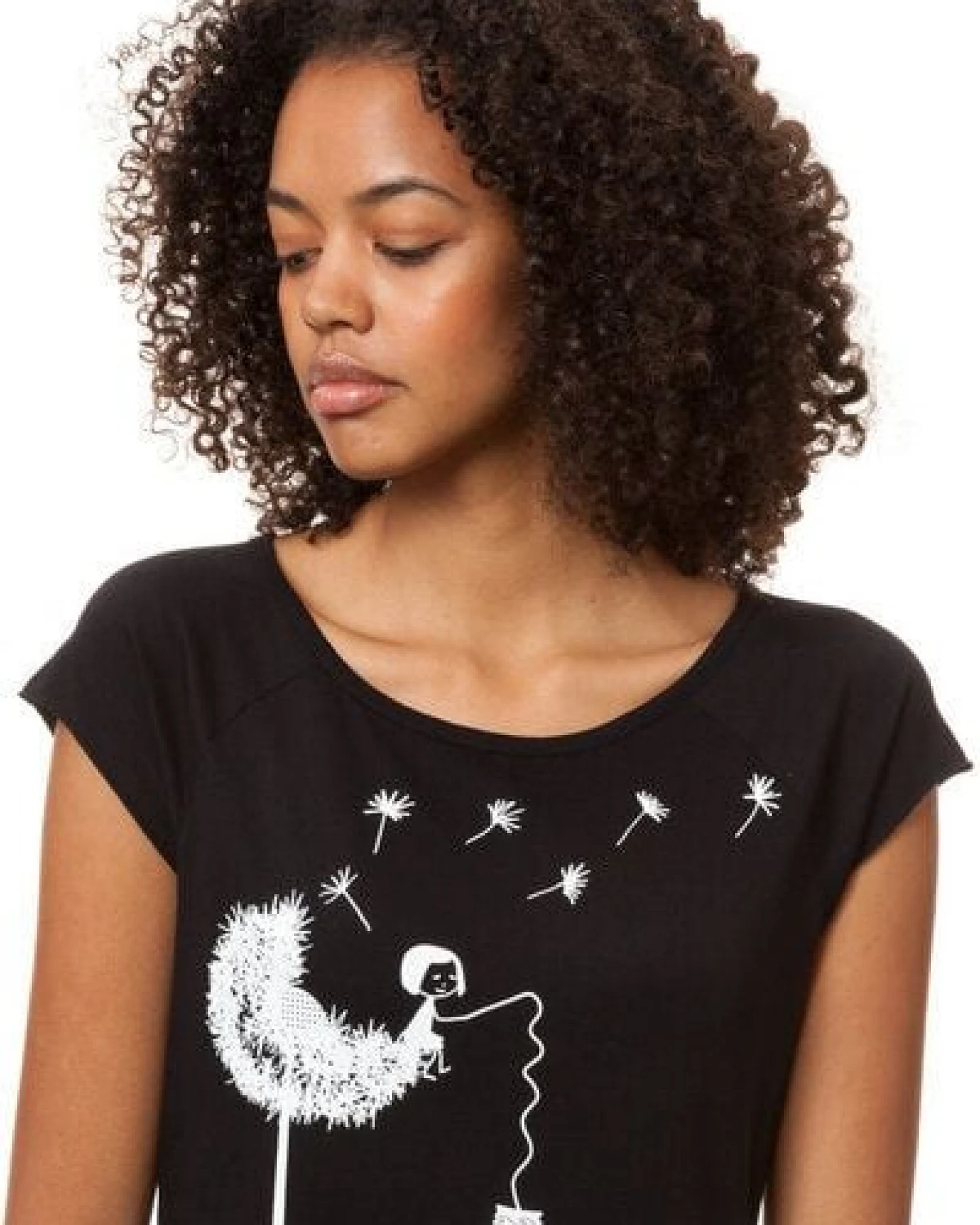 FellHerz Damen T-Shirt Pusteblume Bio Fair – Ansicht 3