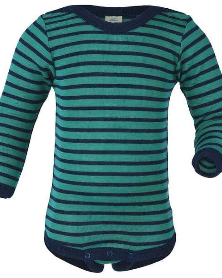 Engel natur Baby / Kinder Body Langarm Bio-Schurwolle/Seide