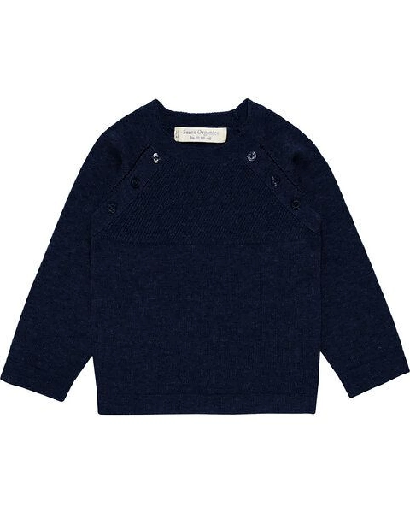 sense-organics Baby Strickpulli mit Knopfleisten * Natalnel* – Ansicht 2