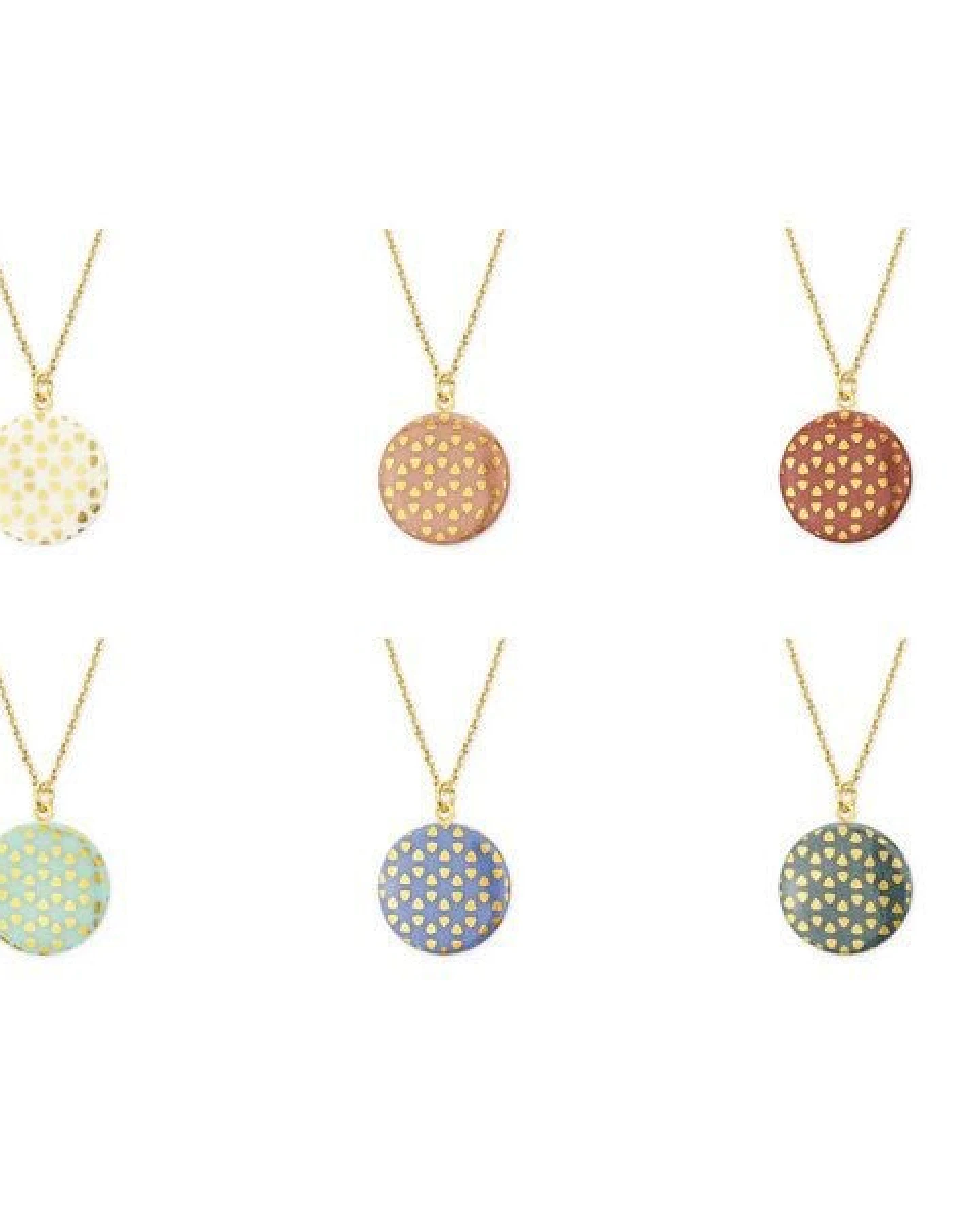 lille mus Halskette mit Porzellananhänger DREIECKKREIS Porzellanschmuck – Ansicht 3