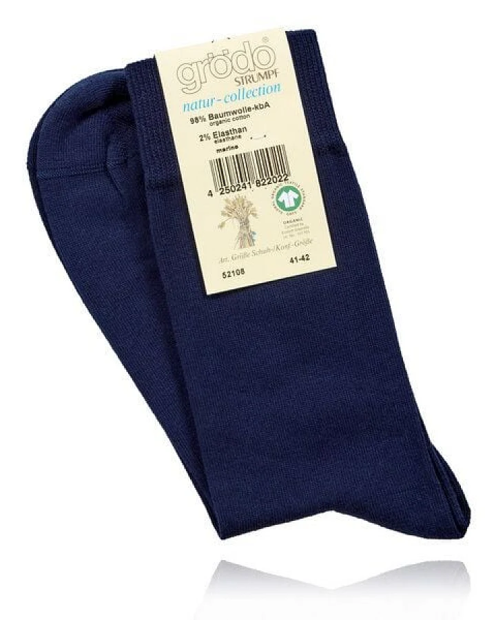 grödo marineblaue Herrensocken (3er Pack)