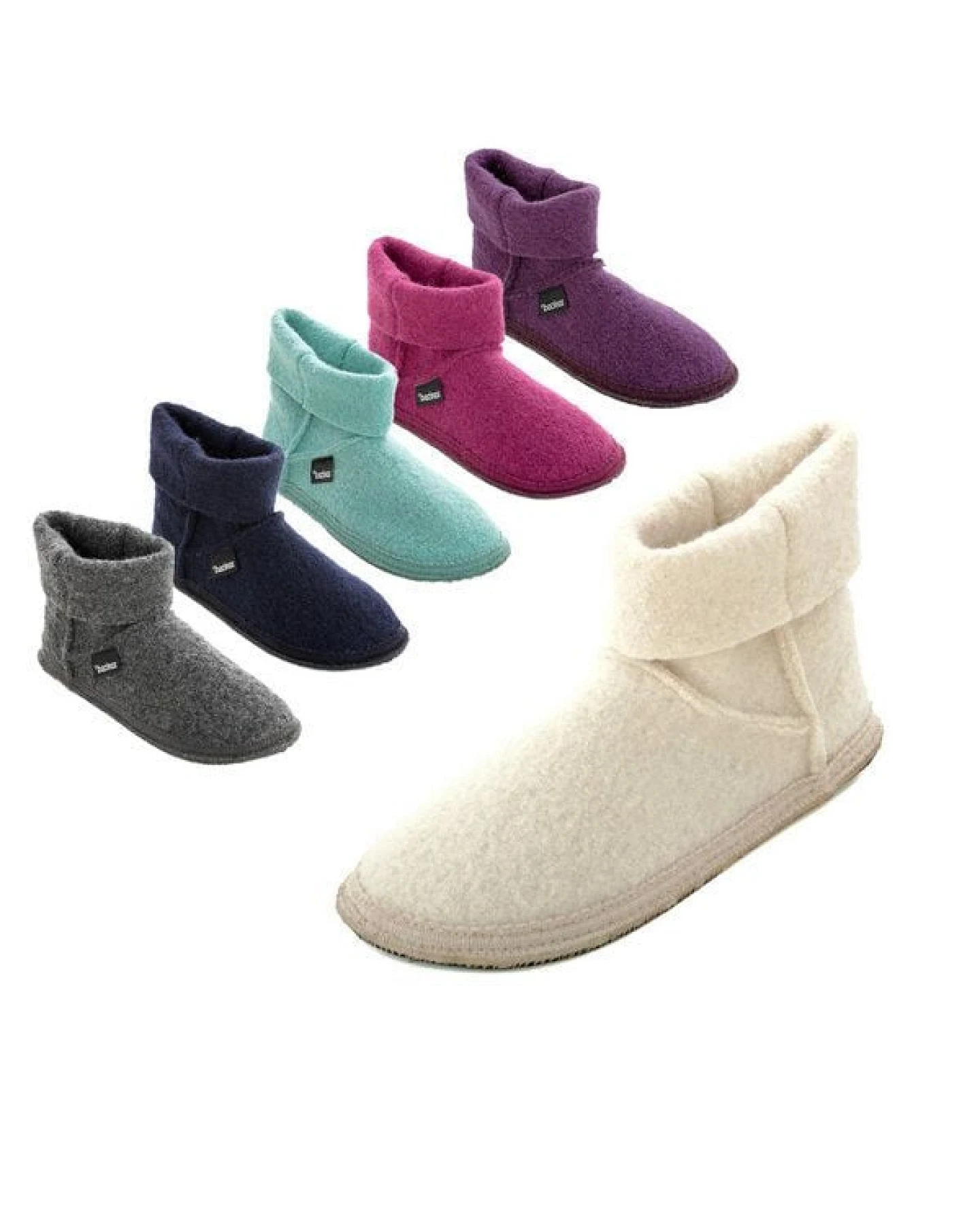 Bacinas Hausschuhe Ankle-Boots für Damen aus 100% Wolle – Ansicht 2