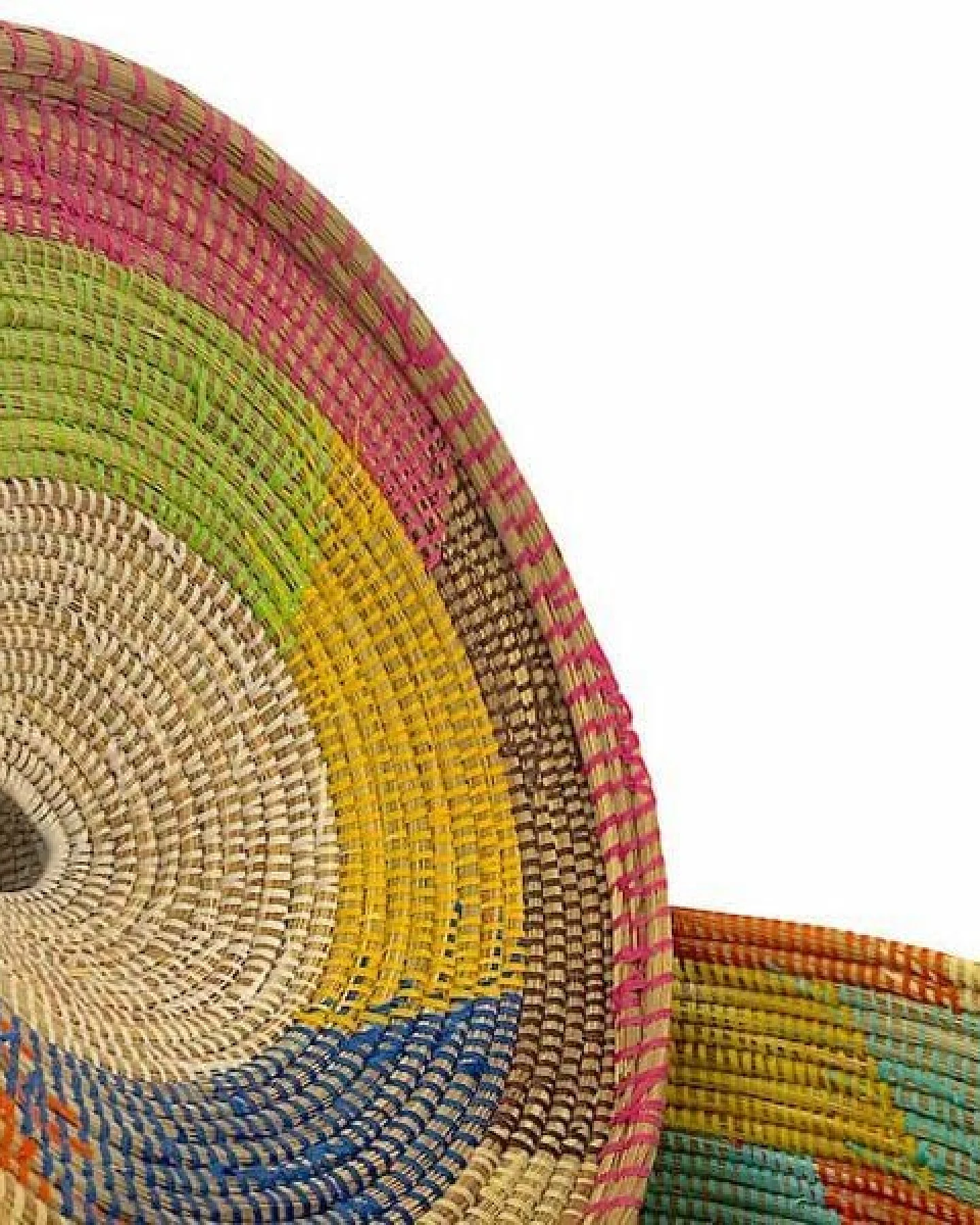SWANE-Design Afrikanischer Wäschekorb - Zick Zack Bunt - S/M/L/XL/XXL – Ansicht 2