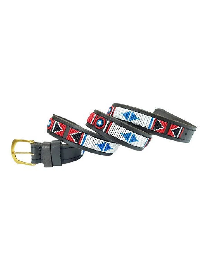 Zinj Design Massai Ledergürtel - Akamba Kenia - Unisex
