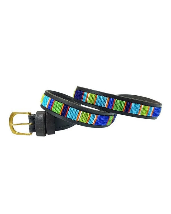 Zinj Design Massai Ledergürtel - Reef Kenia - Unisex