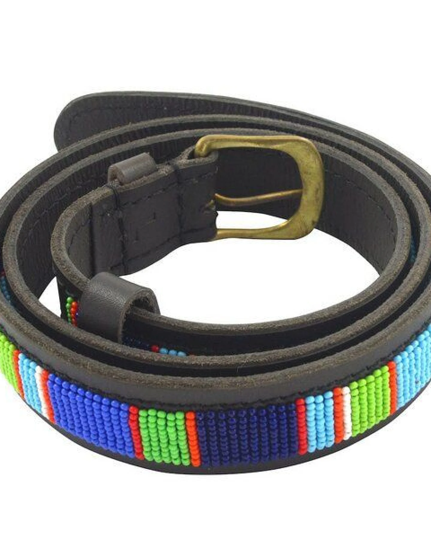 Zinj Design Massai Ledergürtel - Reef Kenia - Unisex – Ansicht 2