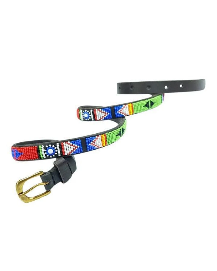Zinj Design Massai Ledergürtel - Maragoli Kenia -Skinny