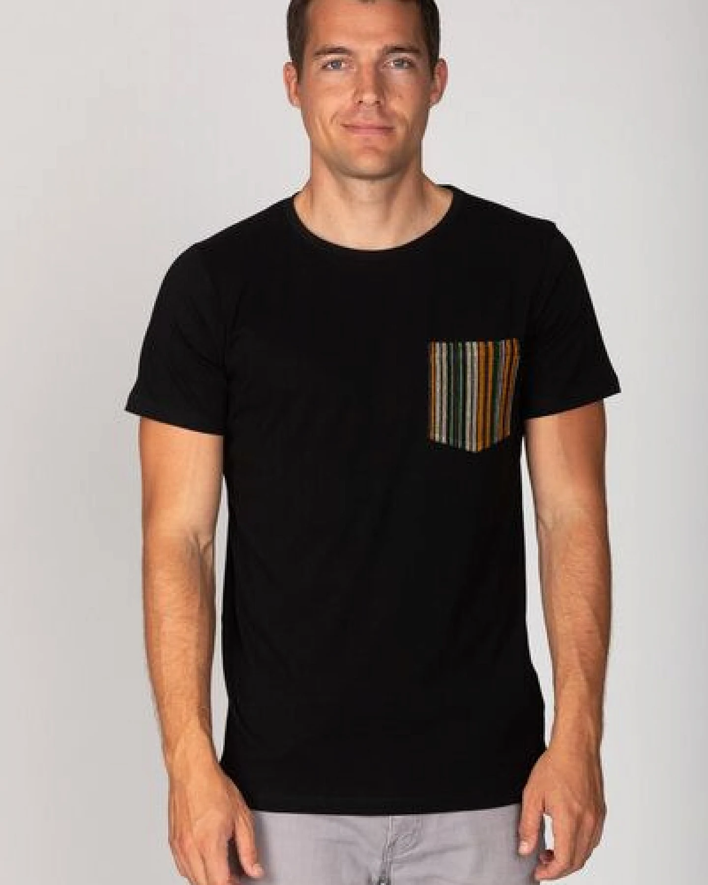 Brandless Basic Bio Taschen T-Shirt (men) Fine Line – Ansicht 2