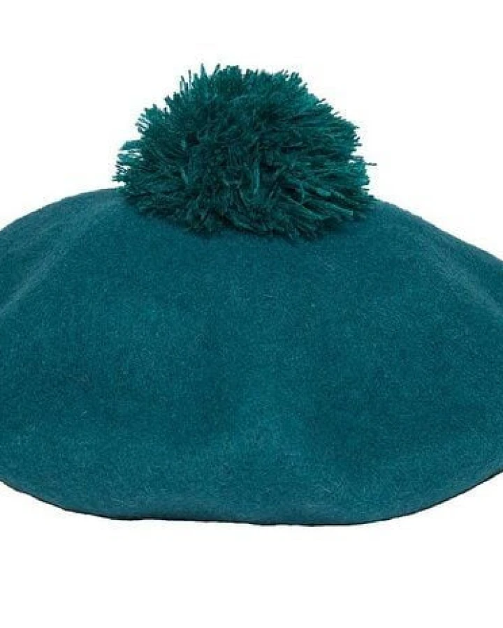 Silkroad - Diggers Garden SILKROAD Baskenmütze ERICA Franzosenmütze mit Bommel aus 100% Wolle