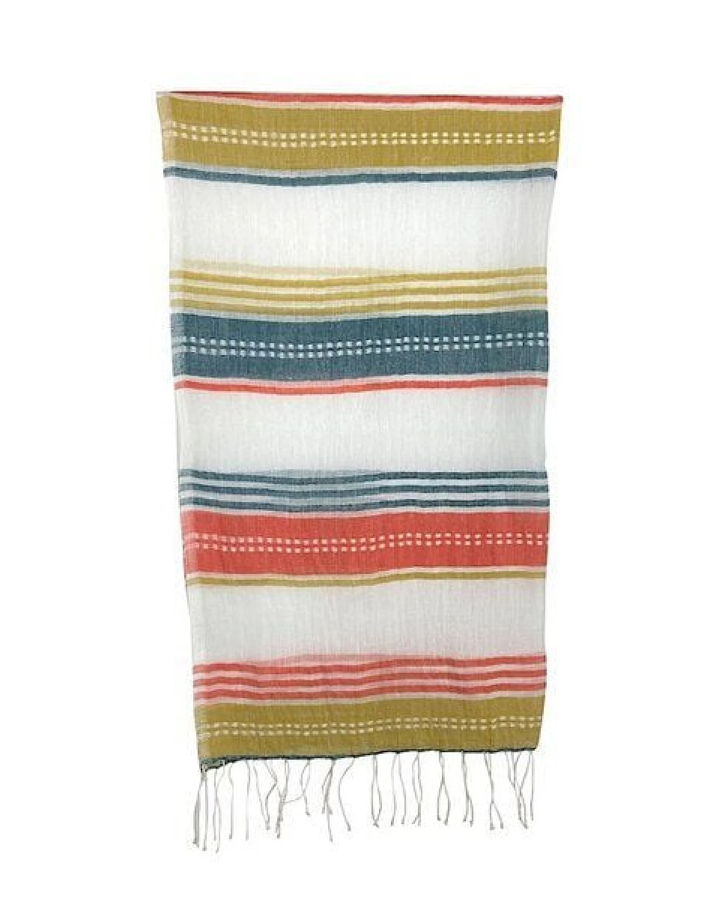 Unisex Baumwollschal - Adi 70x200 - Autumn Weiß - Sabahar Äthiopien – Ansicht 3