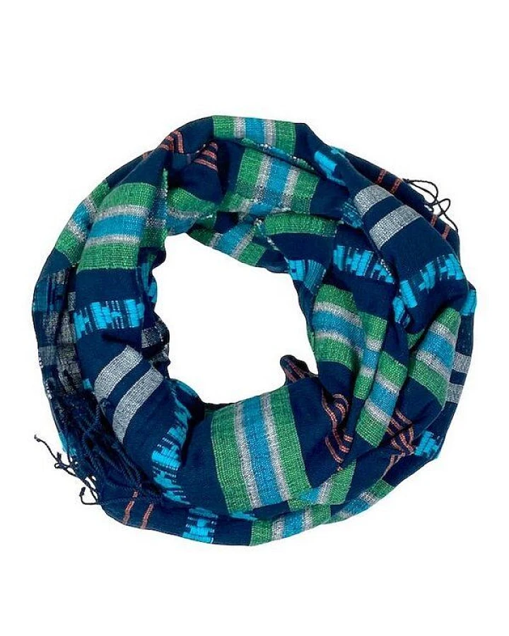 Unisex Baumwollschal - Timket 70x200 - Blau & Schwarz - Sabahar Äthiopien