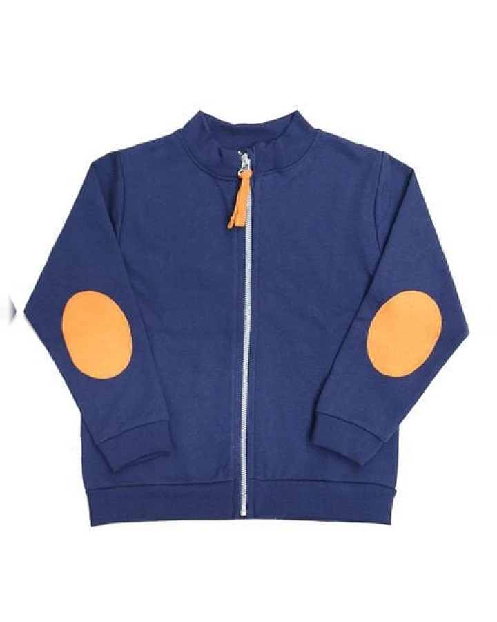 CORA happywear Kinder Sweater aus Bio-Baumwolle "Uriel" blau