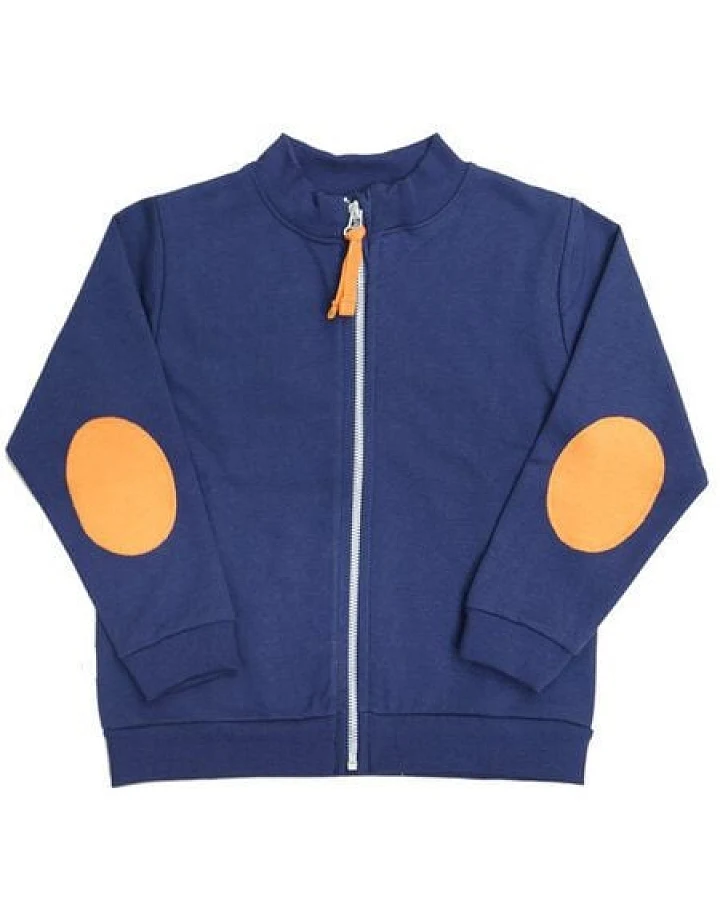 CORA happywear Kinder Sweater aus Bio-Baumwolle "Uriel" blau