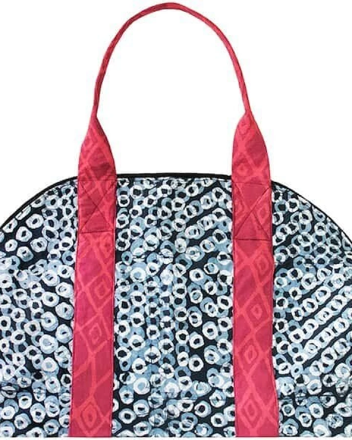 Global Mamas Weekender Bag - Umhängetasche - Gelb/Rot/Blau/Blaugrün - Bio Baumwolle