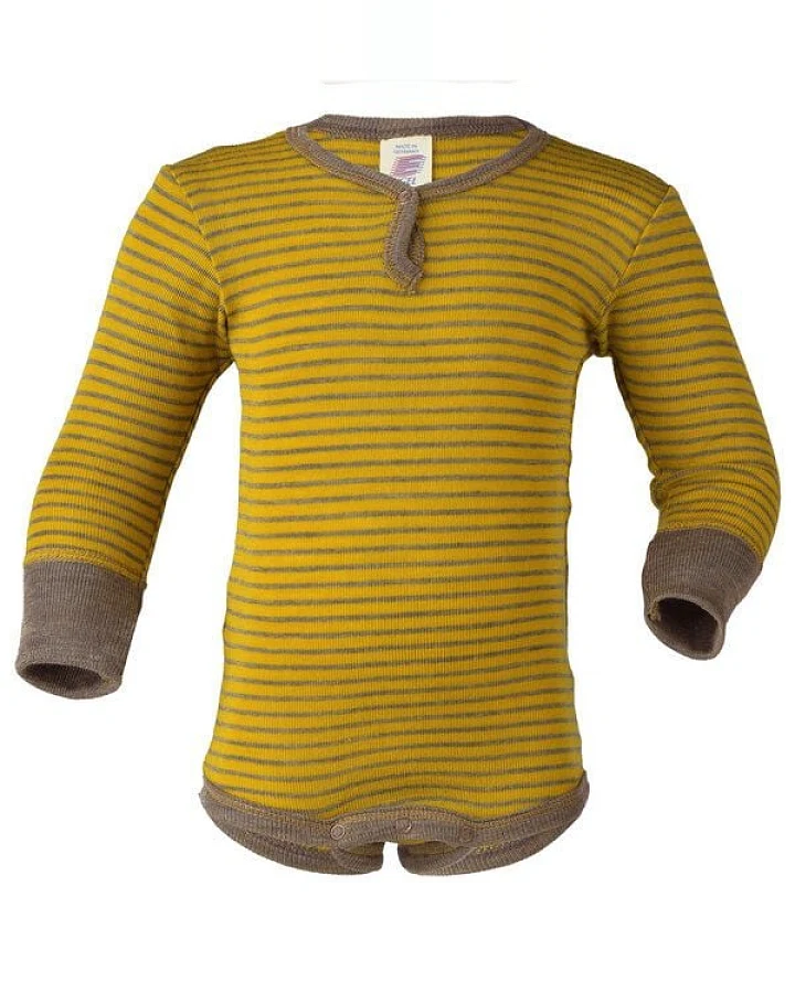 Engel natur Baby / Kinder Body Langarm Bio-Schurwolle/Seide