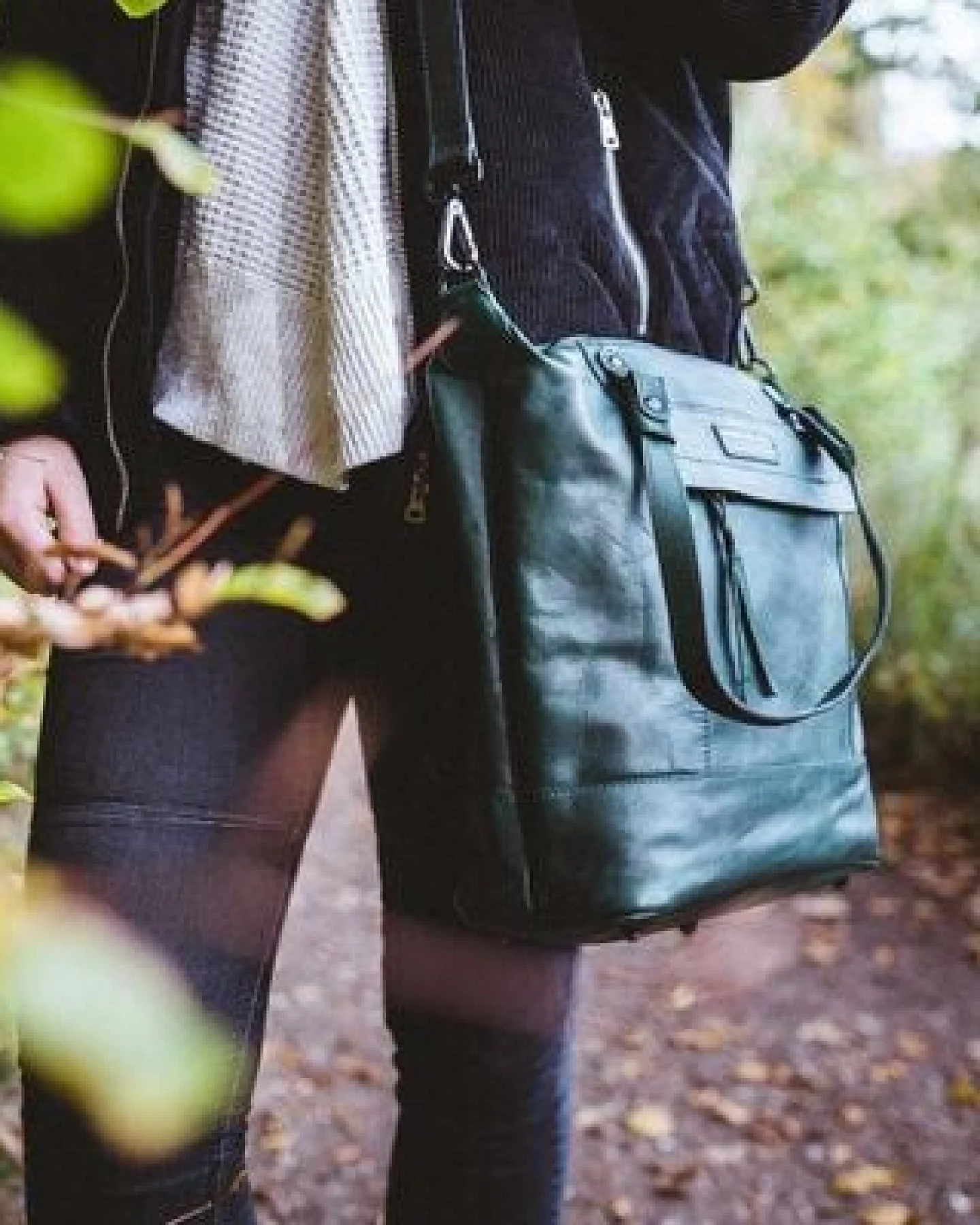 manbefair SHOPPER MAY leder grün – Ansicht 4