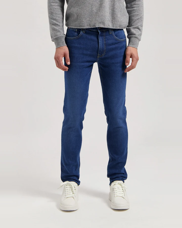 MUD Jeans Herren vegan Jeans Daily Mid Tapered Stone Indigo