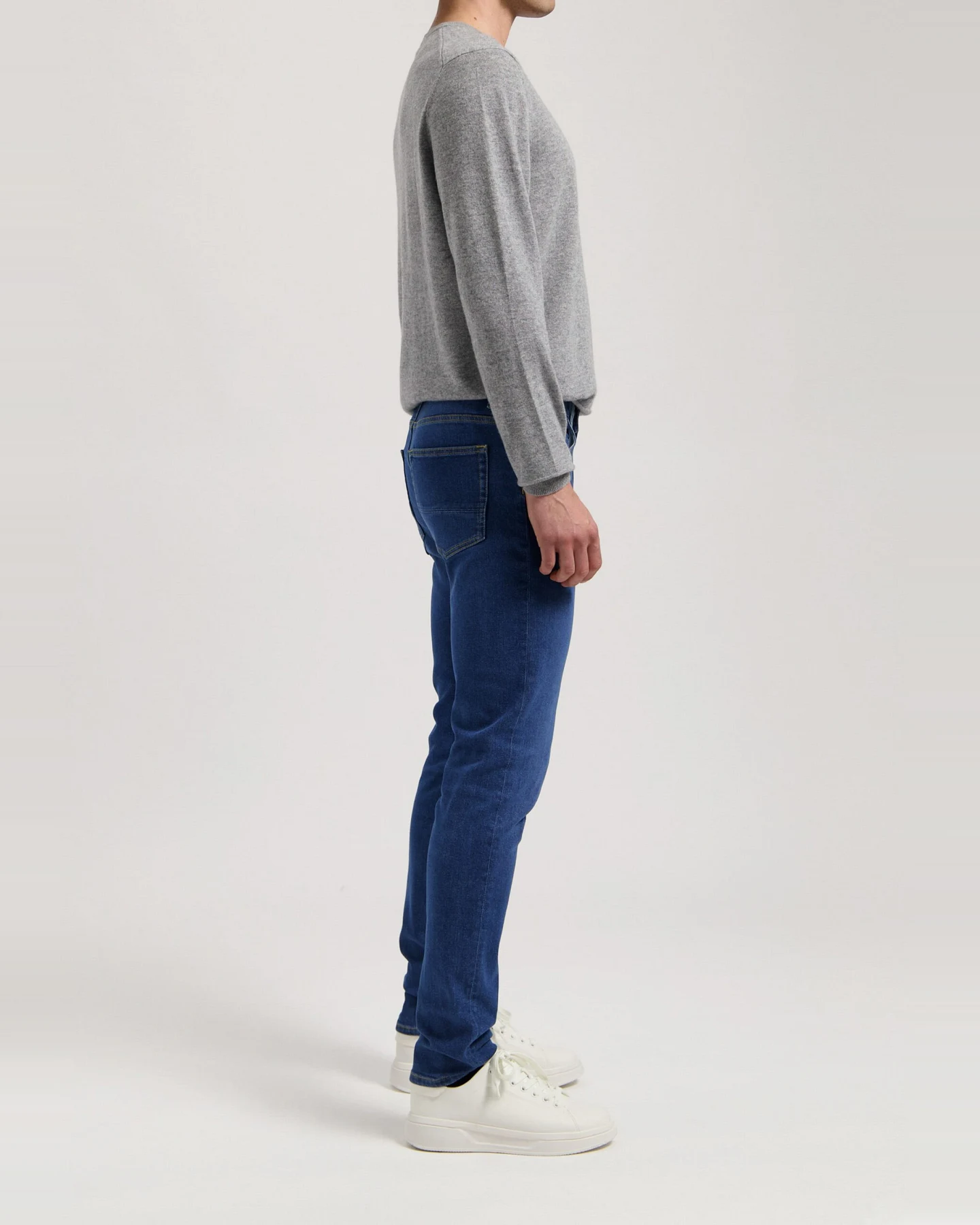 MUD Jeans Herren vegan Jeans Daily Mid Tapered Stone Indigo – Ansicht 2