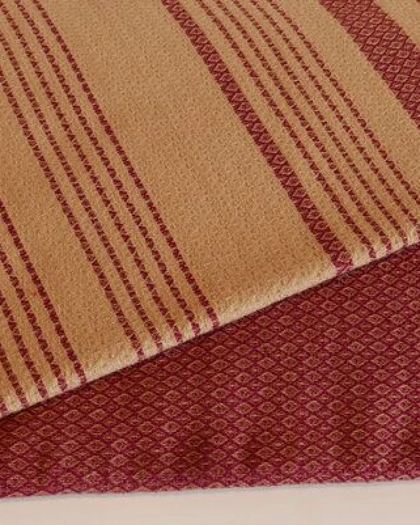 Karawan authentic Fouta Hamamtuch aus reiner Bio-Baumwolle 200 × 100 cm (Stil SAND) – Ansicht 2
