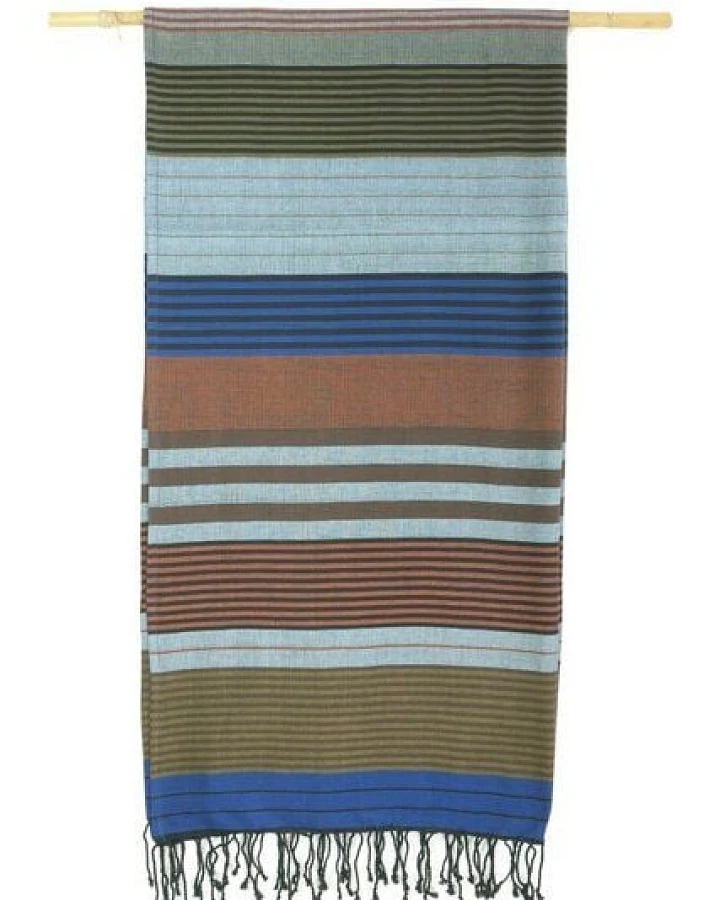 Karawan authentic Fouta Hamamtuch aus reiner Bio-Baumwolle 200 × 100 cm (Stil EBENE)
