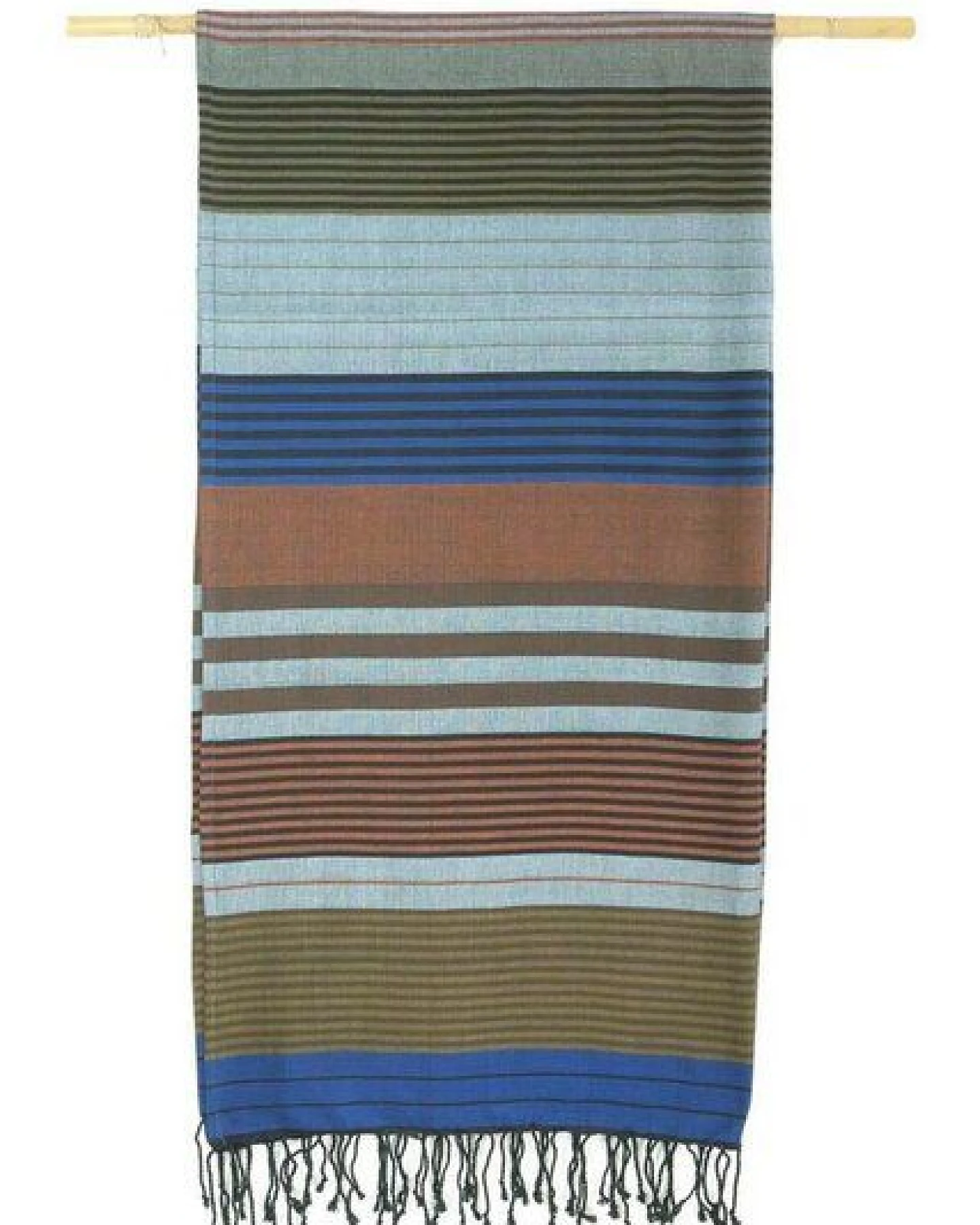 Karawan authentic Fouta Hamamtuch aus reiner Bio-Baumwolle 200 × 100 cm (Stil EBENE) – Ansicht 2