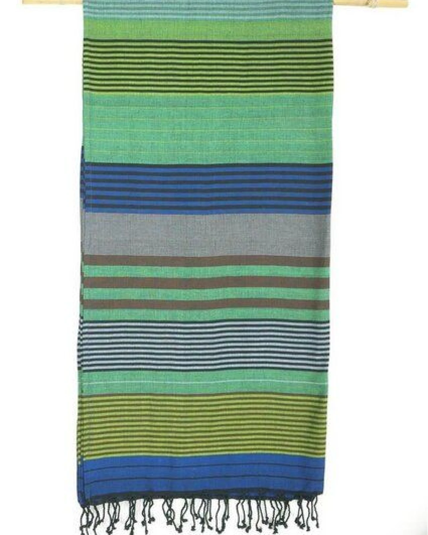 Karawan authentic Fouta Hamamtuch aus reiner Bio-Baumwolle 200 × 100 cm (Stil EBENE) – Ansicht 2
