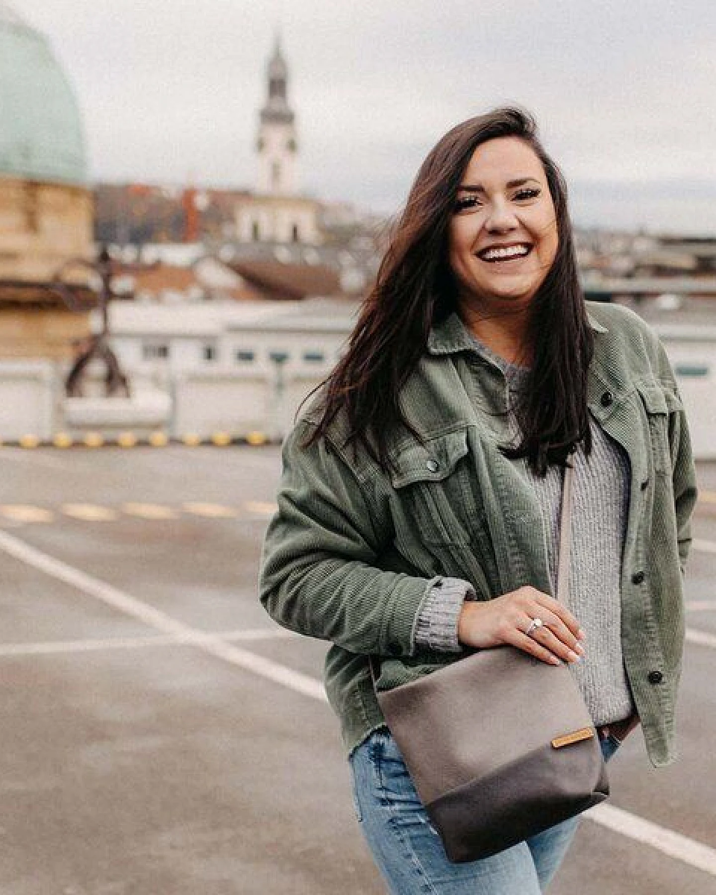 BOWLEANIES TASCHEN Umhängetasche aus Lederfaserstoff – Ansicht 2