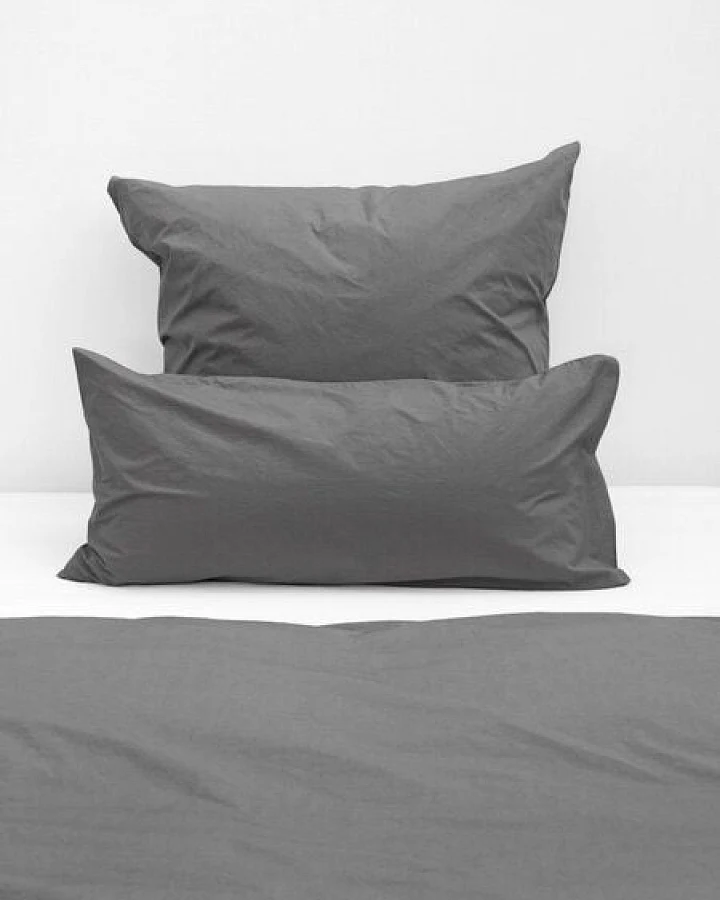 erlich textil Fred Kopfkissenbezug aus weicher Bio-Baumwolle, made in Europe