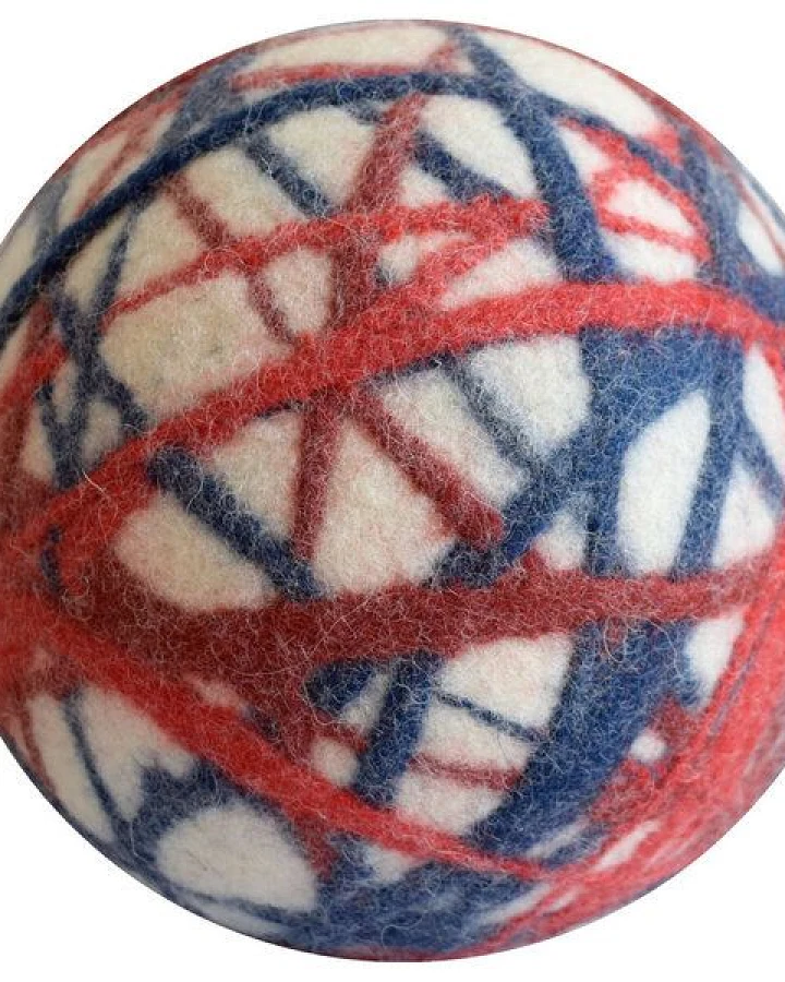 Lou-i Filzball bunt Made in Germany - Weicher Spielball für drinnen