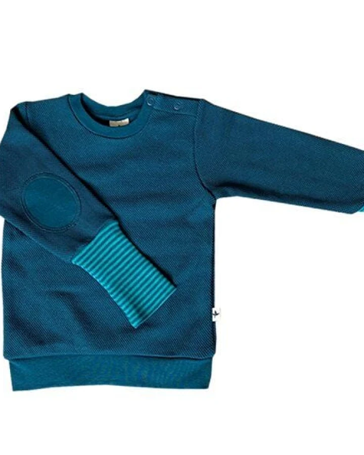Leela Cotton Sweatshirt Piquestoff Bio-Baumwolle Langarmshirt Sweatpullover