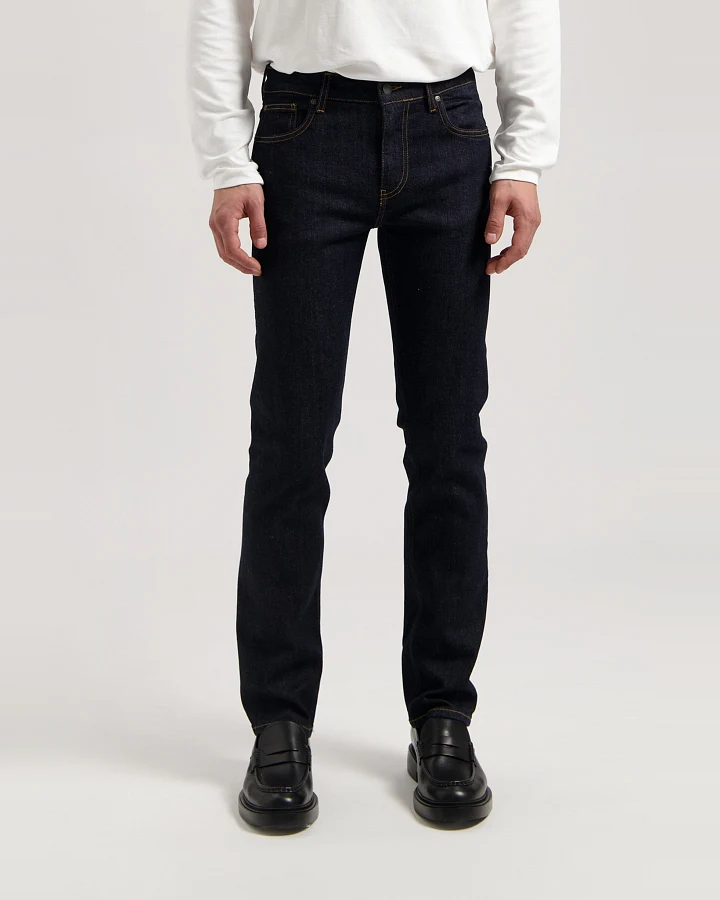 MUD Jeans Herren vegan Jeans Mid Straight Bryce Strong Blau