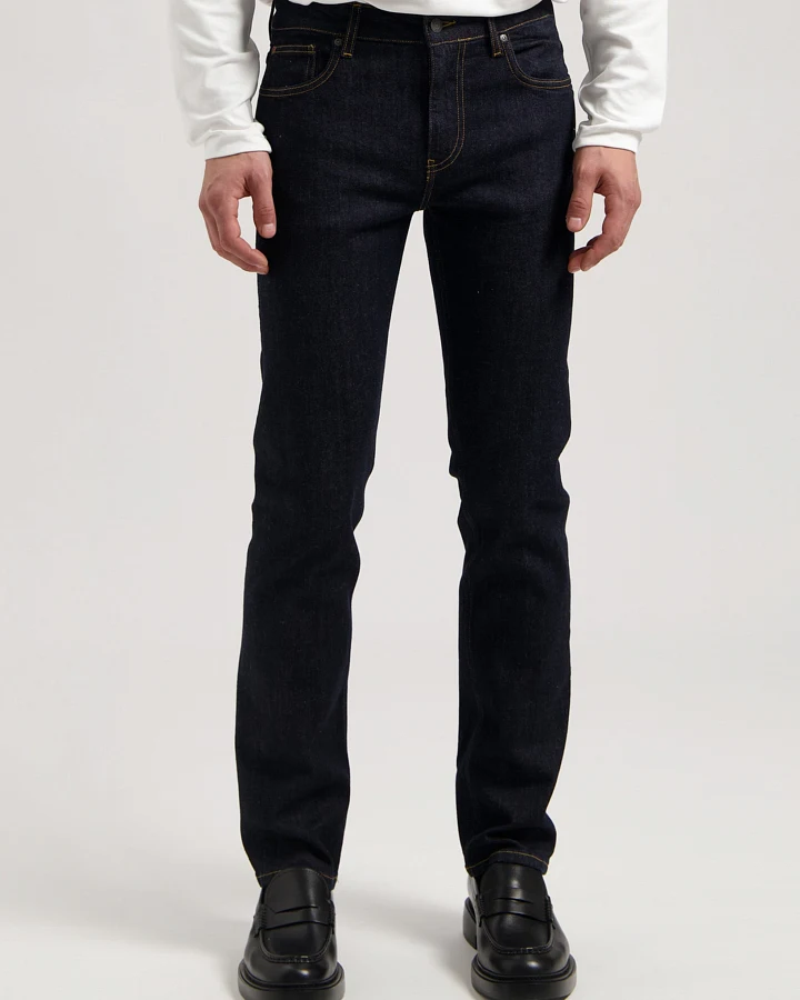 MUD Jeans Herren vegan Jeans Mid Straight Bryce Strong Blau